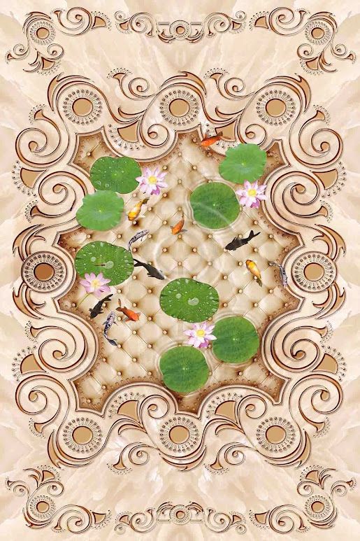 Gạch thảm 3D trang trí đẹp độc đáo