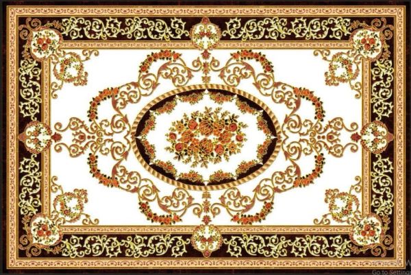 Gạch thảm granite hoa văn phủ kính