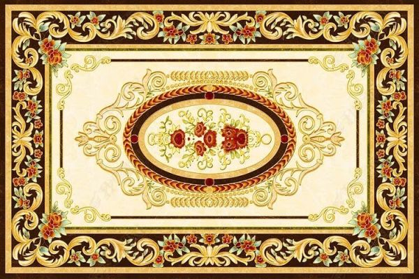 Gạch thảm kim tuyến ép kính bền đẹp