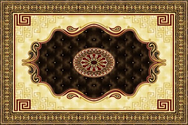 Gạch thảm lát nền hình chữ nhật kim tuyến toàn phần