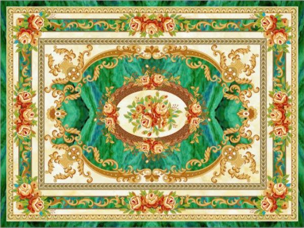 Gạch thảm lát nền phong cách hoàng gia