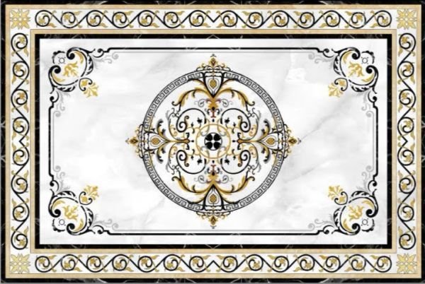 Gạch thảm lát nền phủ UV ép kính