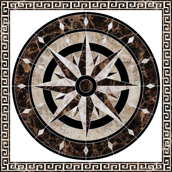 Gạch thảm lát nền vuông kim tuyến định hình