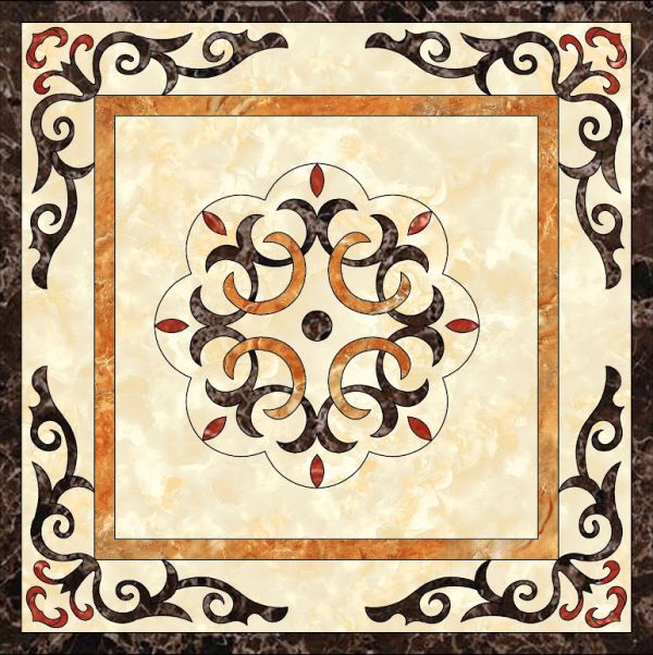 Gạch thảm vuông UV phủ kim tuyến