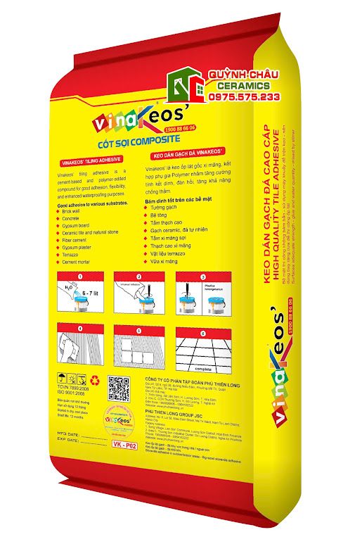 Keo dán gạch khổ lớn chuyên dụng bám dính tốt