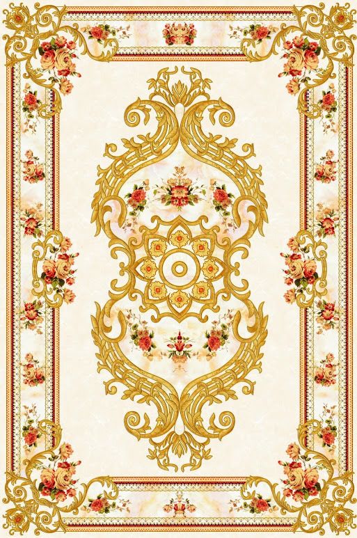 Thảm kính hình chữ nhật phủ kim tuyến