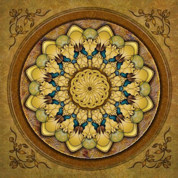 Thảm kính vuông phủ kim tuyến