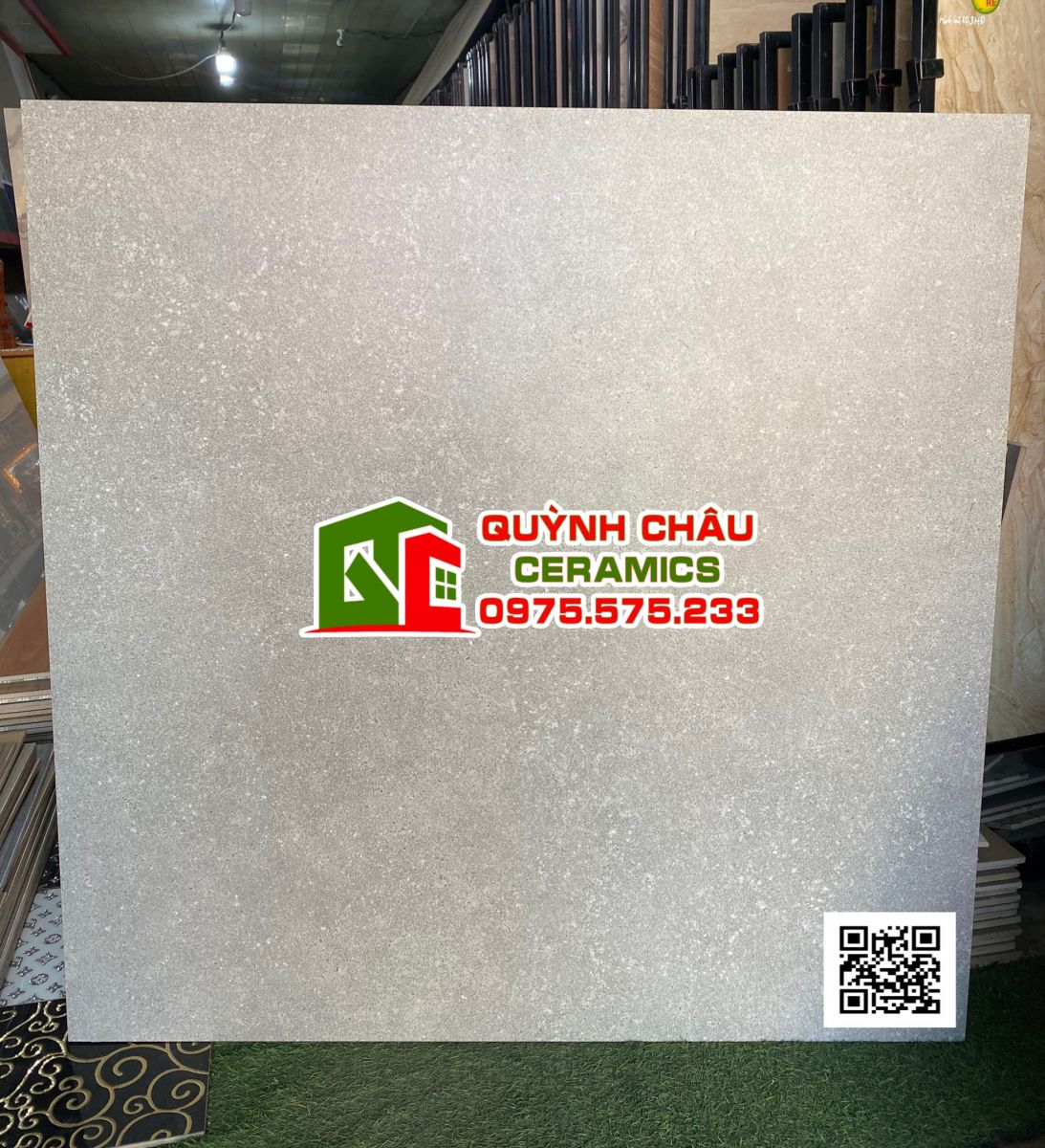 Gạch khổ lớn 120x120 mờ nhám màu xi măng