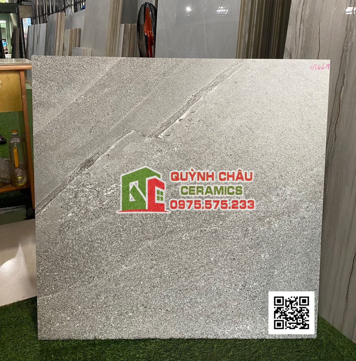 Gạch lát nền ấn độ 80x80 vân đá xám mờ