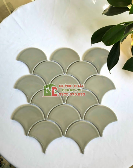 gạch mosaic gốm vảy cá giá rẻ