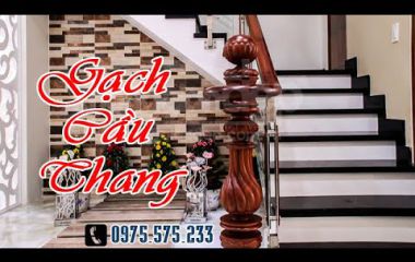 Gạch lát cầu thang đẹp, gạch ốp cầu thang vân gỗ, bậc tam cấp giá rẻ