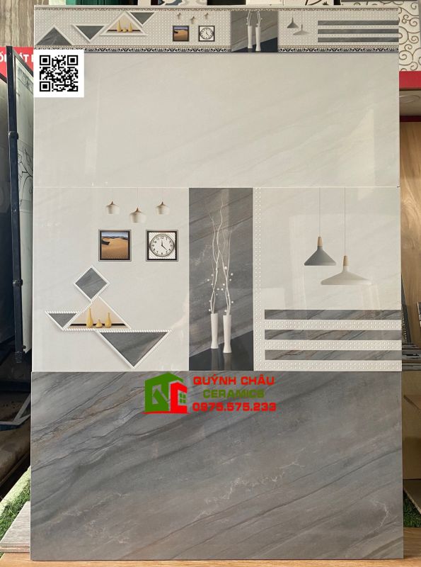 Gạch ốp tường 40x80 men bóng bền đẹp tại quận 8 giá rẻ