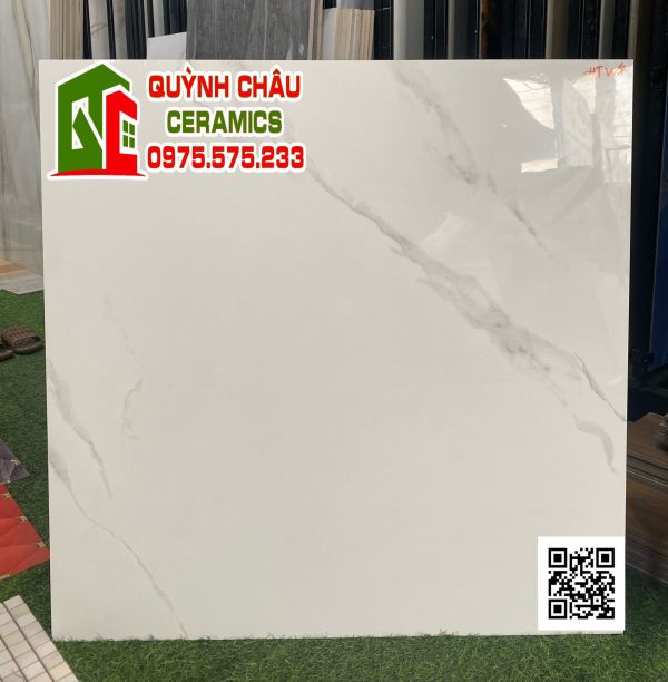 Gạch lát nền trung quốc 80x80 trắng vân bóng kính giá tốt 4685