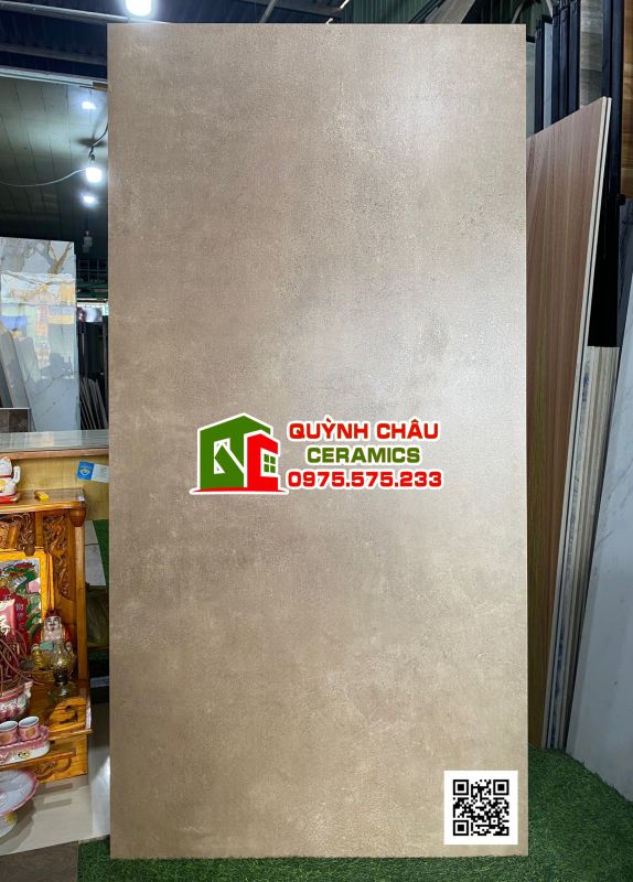 Gạch ốp lát nhập khẩu ấn độ 80x160 màu nâu Dark Brown Cenmento bề mặt mờ ốp lát biệt thự vila nhà hàng 4777