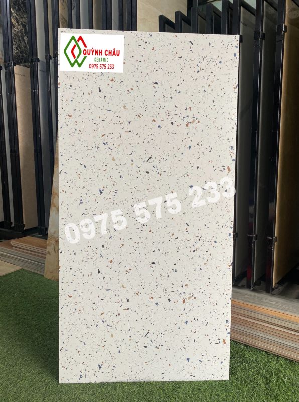 Gạch 600x1200 terrazzo vân đá nhỏ mờ đẹp