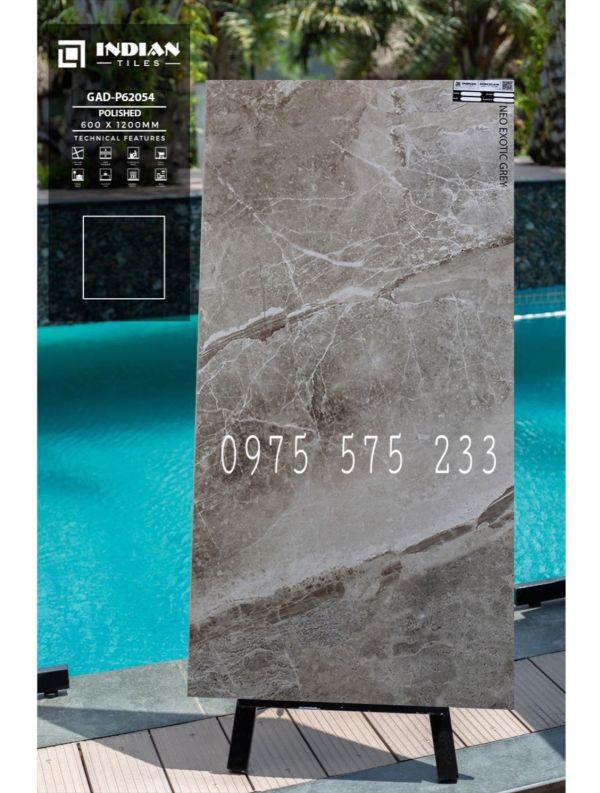 Gạch khổ lớn 60x120 lát khách sạn đẹp bóng kính