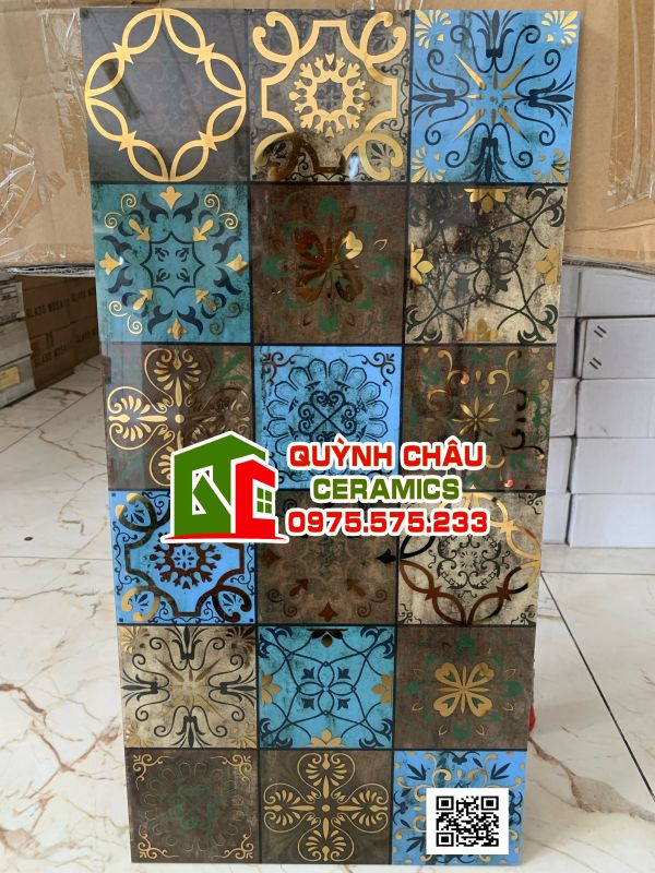 Gạch điểm ốp tường 30x60 nhũ vàng mới nhất năm mnk