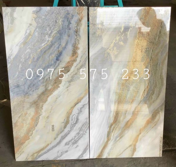 Gạch khổ lớn 60x120 nhũ vàng khắc kim vân đá đẹp phòng khách cao cấp 22
