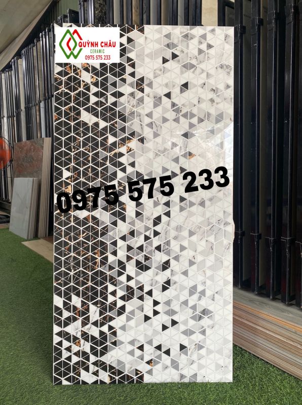 Gạch trang trí đẹp nhấn điểm phòng khách 60x120 ốp nhà tắm