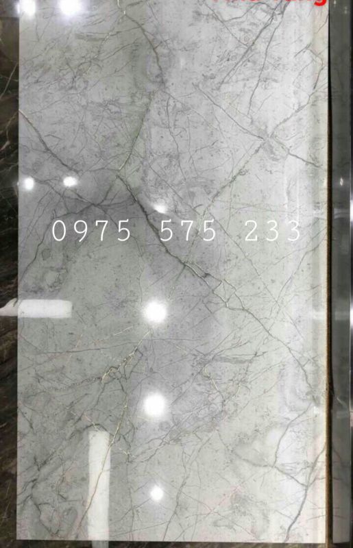 Gạch khổ lớn 60x120 xám xanh nhũ vàng bóng kiếng chất lượng cao 26