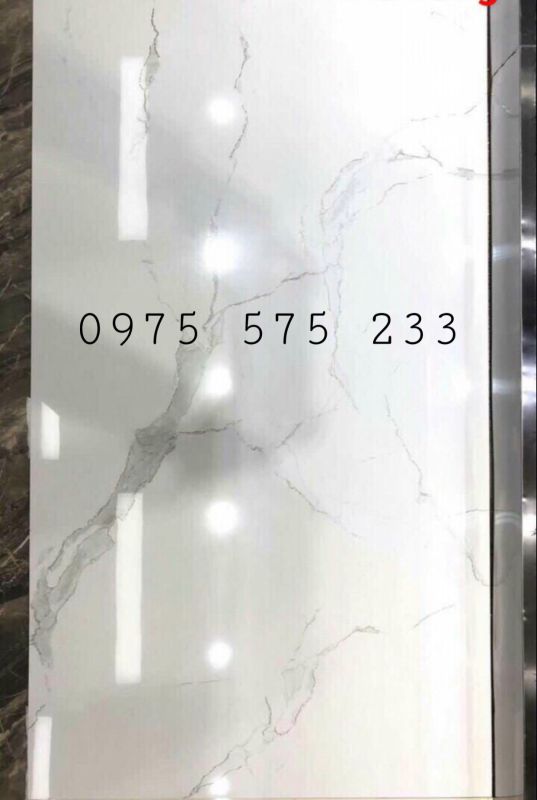 Gạch nhũ bạc vàng 60x120 trắng vân khói trung quốc chĩnh hãng cao cấp 30