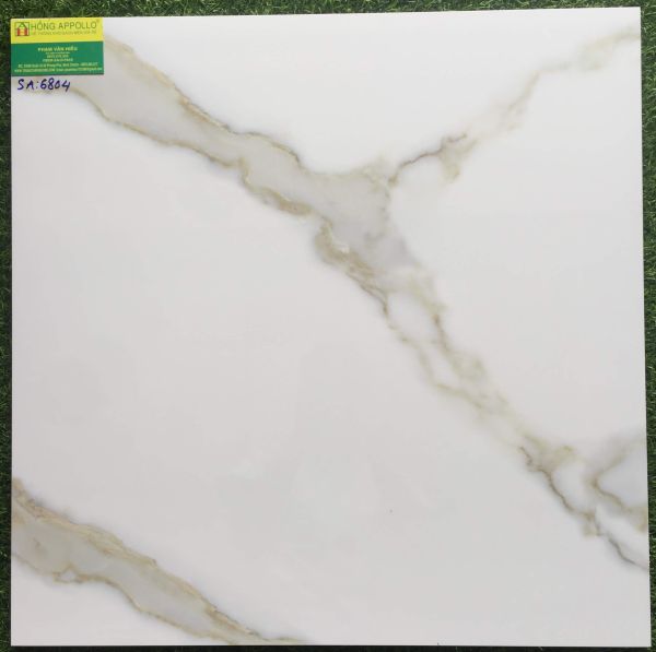 Gạch lát nền phòng khách 60x60 vân đẹp bóng kiếng toàn phần SA6804 2974