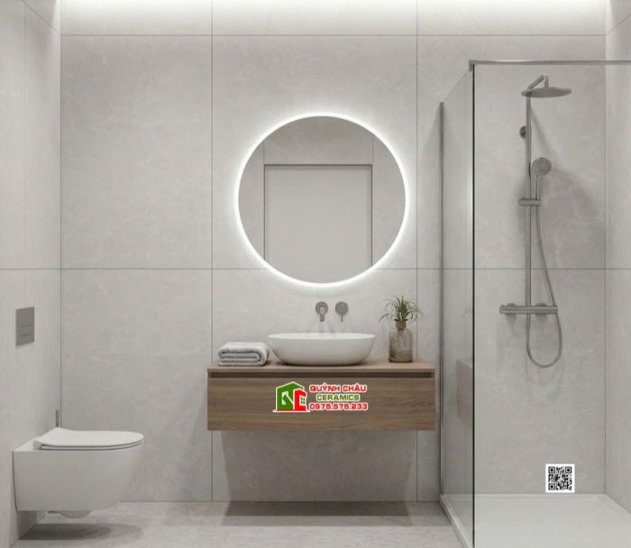 Gạch granite 60x120 kis bề mặt mờ xám nhạt