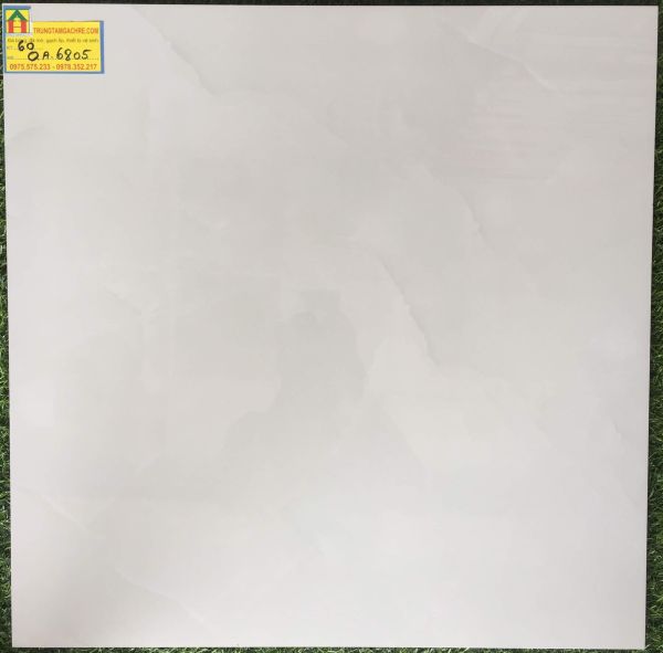 Gạch lát nền 60x60 FICO vân xanh nhẹ đẹp QA6805 2862