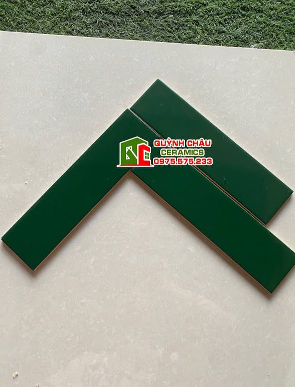 Gạch thẻ trung quốc 75x300 xanh đậm bóng