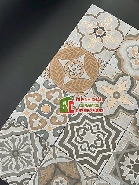 Gạch bông 20x20 mix trộn hoa văn