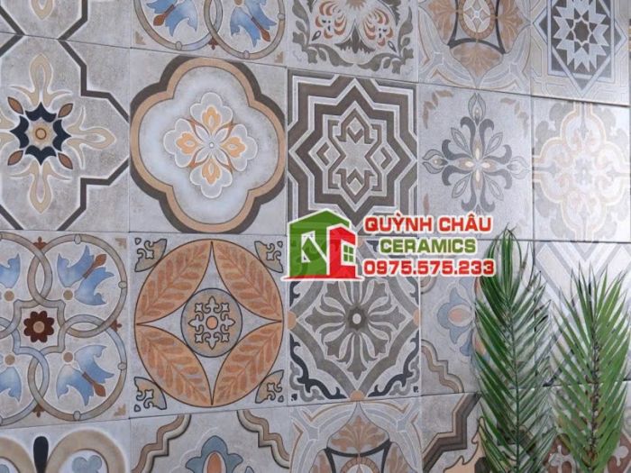 Gạch bông 20x20 mix tổng hợp nhiều hoa văn