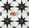 Gạch bông hình cánh sao đen trắng 20x20 cm