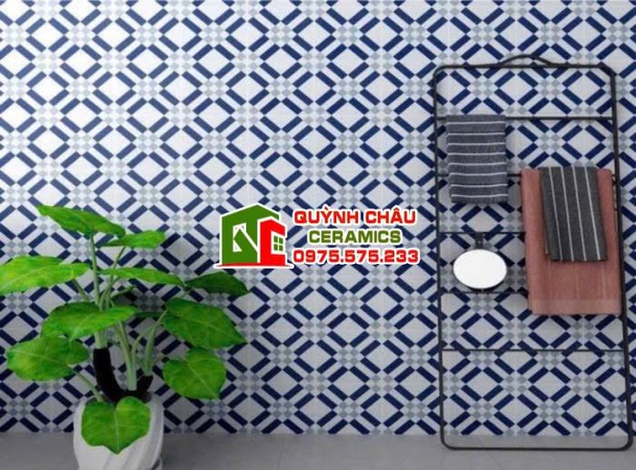 Gạch bông hoa văn chữ X 20x20 cm