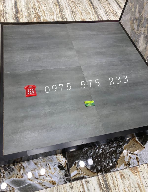 Gạch màu xám xi măng đậm 80x80 ấn độ cao cấp tại tphcm 3697