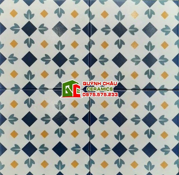 Gạch bông 20x20 trang trí mix màu mẫu mới nhất