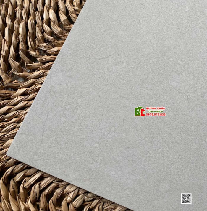Gạch lát nền Viglacera 80x80 đá mờ màu xám nhạt vân nhẹ