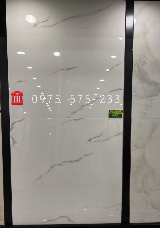 Gạch bóng kiếng 800x800 trắng vân mây ấn độ cao cấp 3704