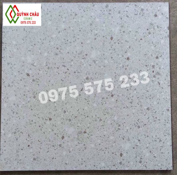 Gạch terrazzo hạt nhỏ 60x60 vân đá mờ mịn 4124