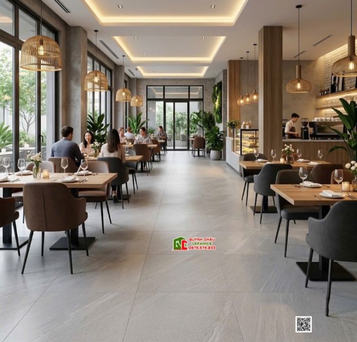 Gạch Việt Ý 80x80 bề mặt mờ màu xám vân đá chéo