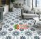 Gạch bông hoa văn màu xanh 20x20 xương đá