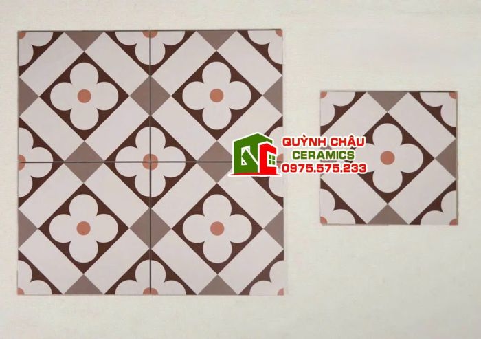 Gạch bông lát nền hoa văn ấn tượng 30x30 trung quốc