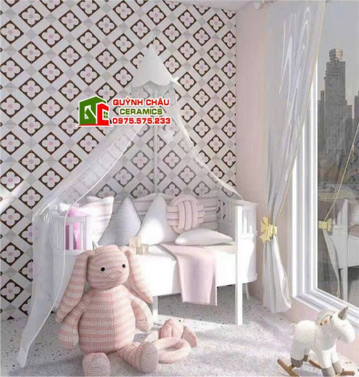 Gạch bông lát nền hoa văn ấn tượng 30x30 trung quốc