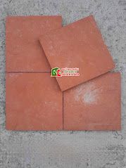 Gạch bê tông giả cổ màu vàng cam 19x19cm