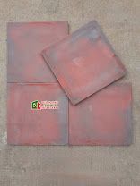 Gạch giả cổ 30x30 đỏ đô loang xám đậm bê tông màu