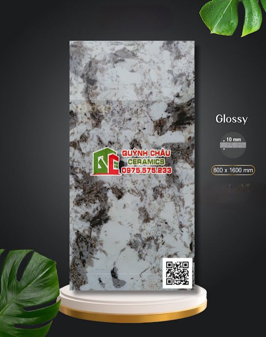 Gạch lát nền 80x160 Apodio vân đá siêu bóng vi tinh cao cấp 5275