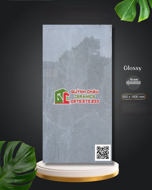 Gạch lát nền Apodio 80x160 đá bóng vi tinh xám vân cao cấp 5277