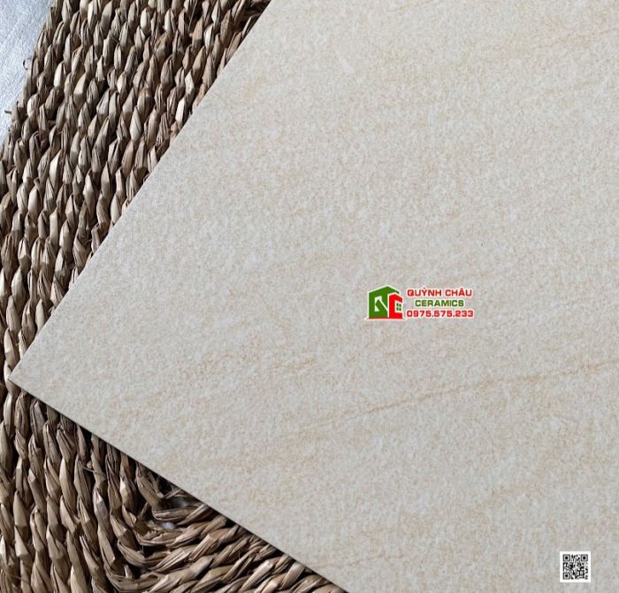 Gạch lát nền Viglacera 80x80 bề mặt mờ màu vàng cát vân đá