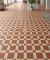 Gạch bông giả cổ hoạ tiết ô vuông màu đỏ 40x40cm  