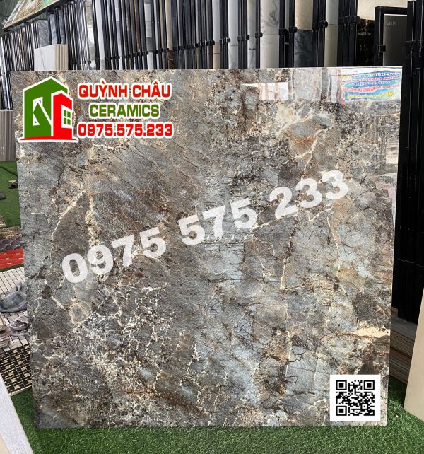 Gạch cao cấp ấn độ 120x120 lát nền biệt thự sang trọng màu cổ điển vân đá