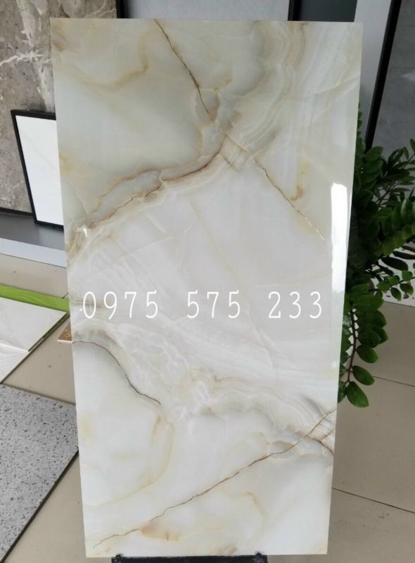 Gạch ốp lát 60x120 vân đá ngọc thạch khắc kim bóng ấn tượng cao cấp 08